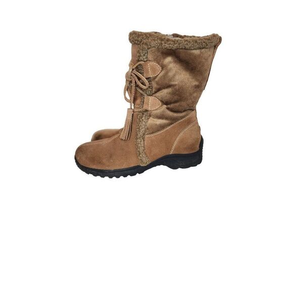 Land's End Above Ankle Chestnut Winter Boots Size 9B - Picture 3 of 7